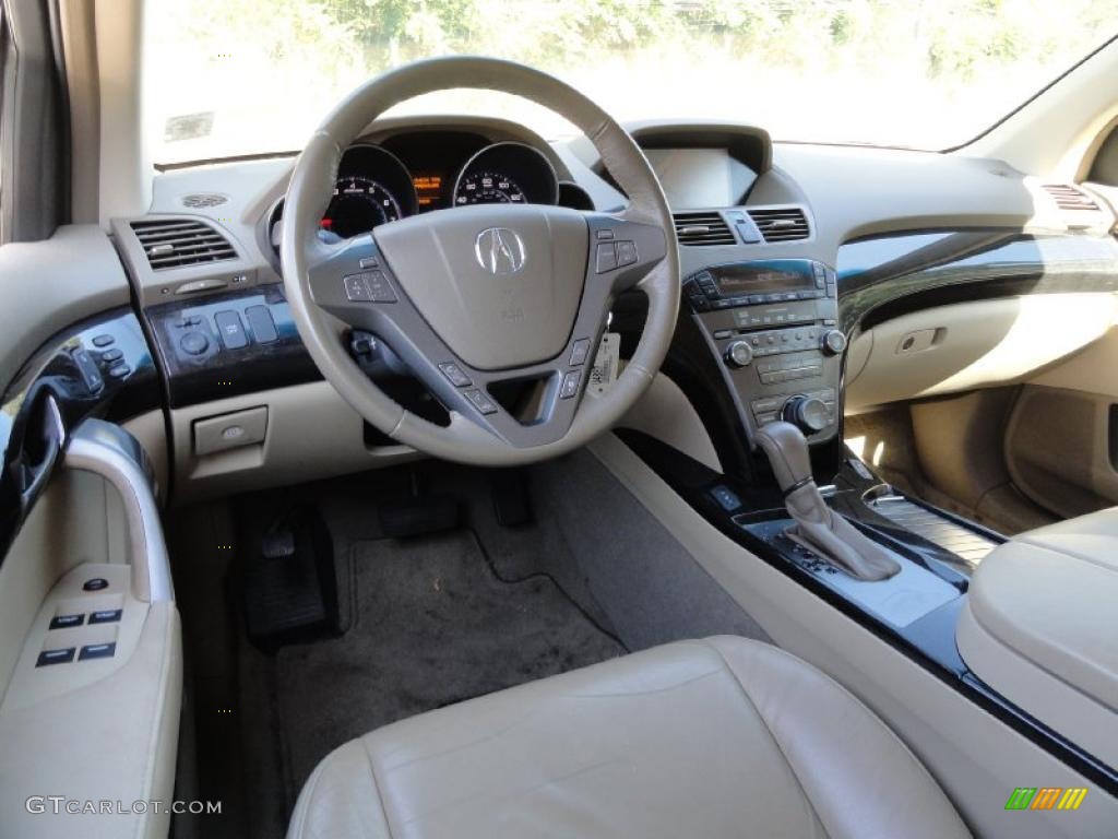 2007 MDX Technology - Aspen White Pearl / Parchment photo #9