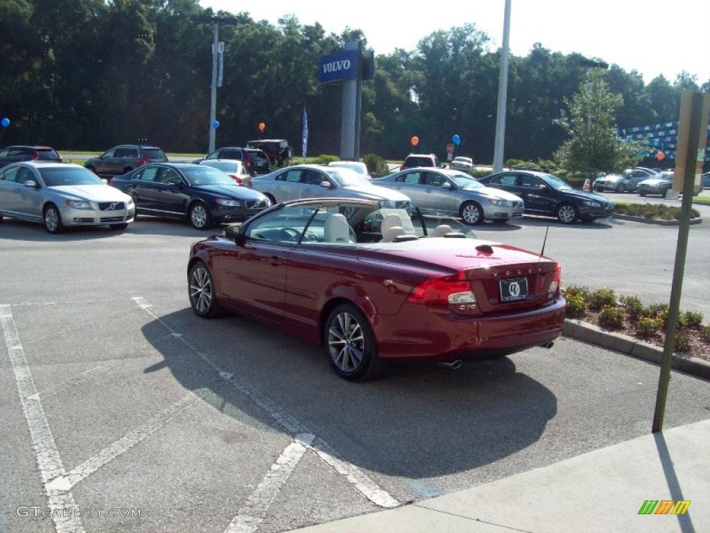 2011 C70 T5 - Flamenco Red Metallic / Soverign Hide Calcite Leather/Off Black photo #4