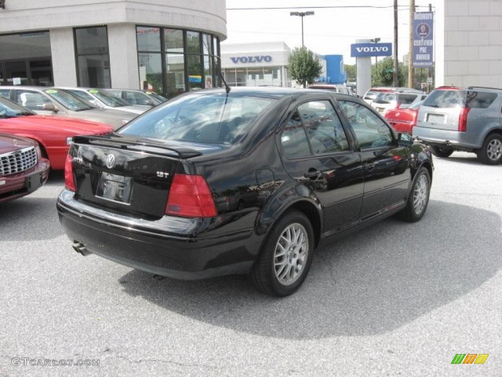 2003 Jetta Wolfsburg Edition 1.8T Sedan - Black / Black photo #6