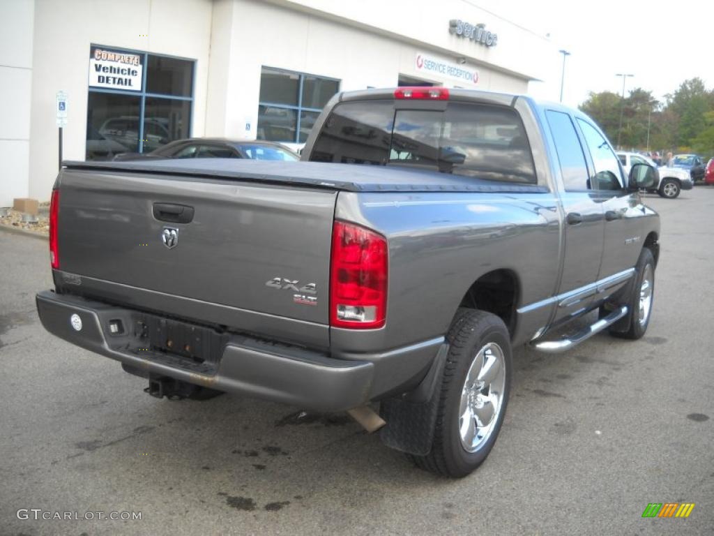 2005 Ram 1500 SLT Quad Cab 4x4 - Mineral Gray Metallic / Dark Slate Gray photo #2