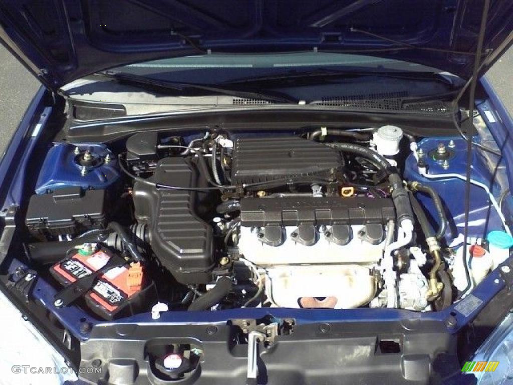2005 Honda Civic LX Sedan 1.7L SOHC 16V VTEC 4 Cylinder Engine Photo #37526855