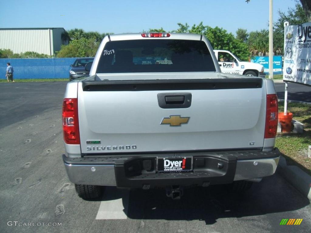 2011 Silverado 1500 LT Crew Cab 4x4 - Sheer Silver Metallic / Ebony photo #5