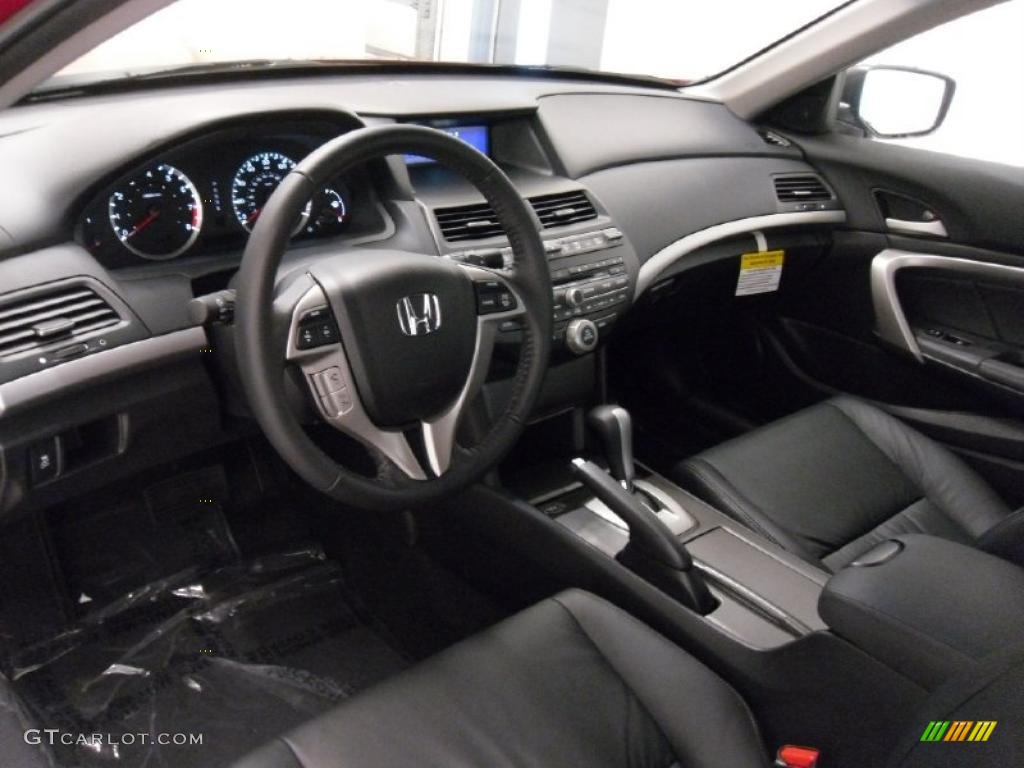 2011 Accord EX-L V6 Coupe - San Marino Red / Black photo #29