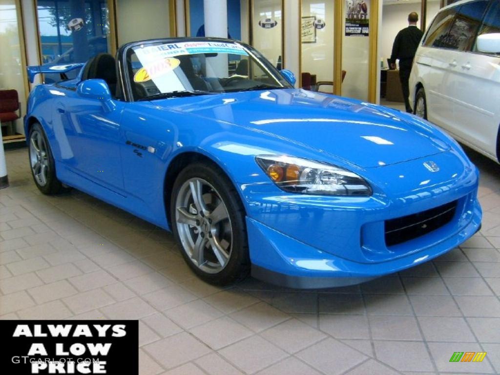 2008 S2000 CR Roadster - Apex Blue Pearl / Black/Yellow photo #1