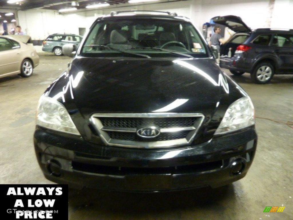 2006 Sorento LX 4x4 - Ebony Black / Gray photo #2