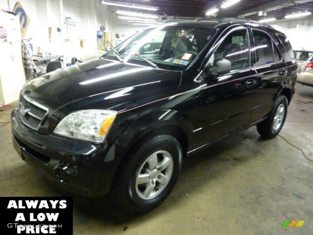 2006 Sorento LX 4x4 - Ebony Black / Gray photo #3