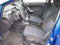  2011 Fiesta SE Hatchback Charcoal Black/Blue Cloth Interior