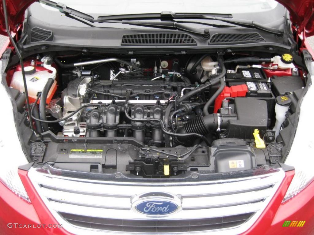 2011 Ford Fiesta SE Sedan 1.6 Liter DOHC 16-Valve Ti-VCT Duratec 4 Cylinder Engine Photo #37535180
