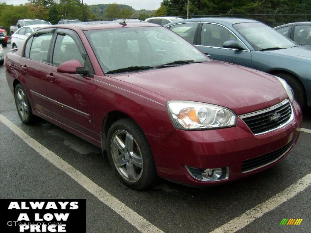 2006 Malibu LTZ Sedan - Sport Red Metallic / Titanium Gray photo #1