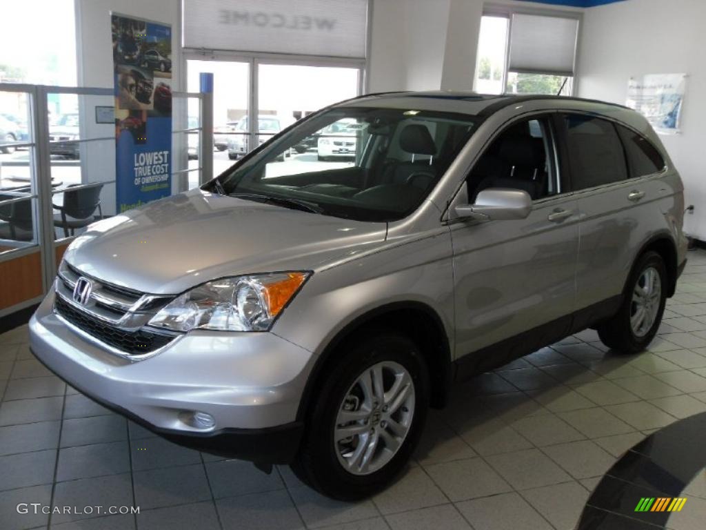 2011 CR-V EX-L - Alabaster Silver Metallic / Black photo #1