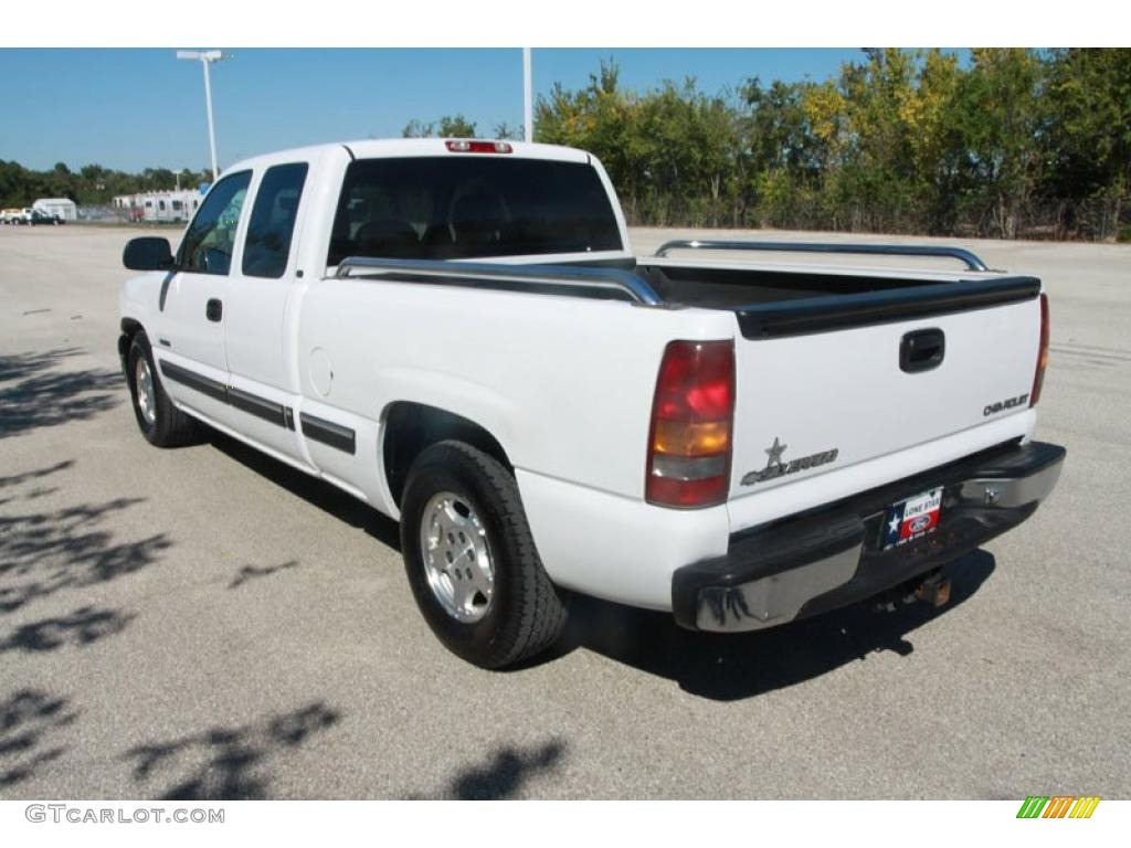 2000 Silverado 1500 LS Extended Cab - Summit White / Medium Oak photo #16