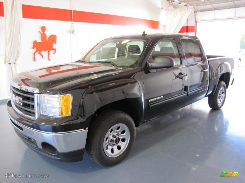 2011 Sierra 1500 Crew Cab - Onyx Black / Dark Titanium photo #1