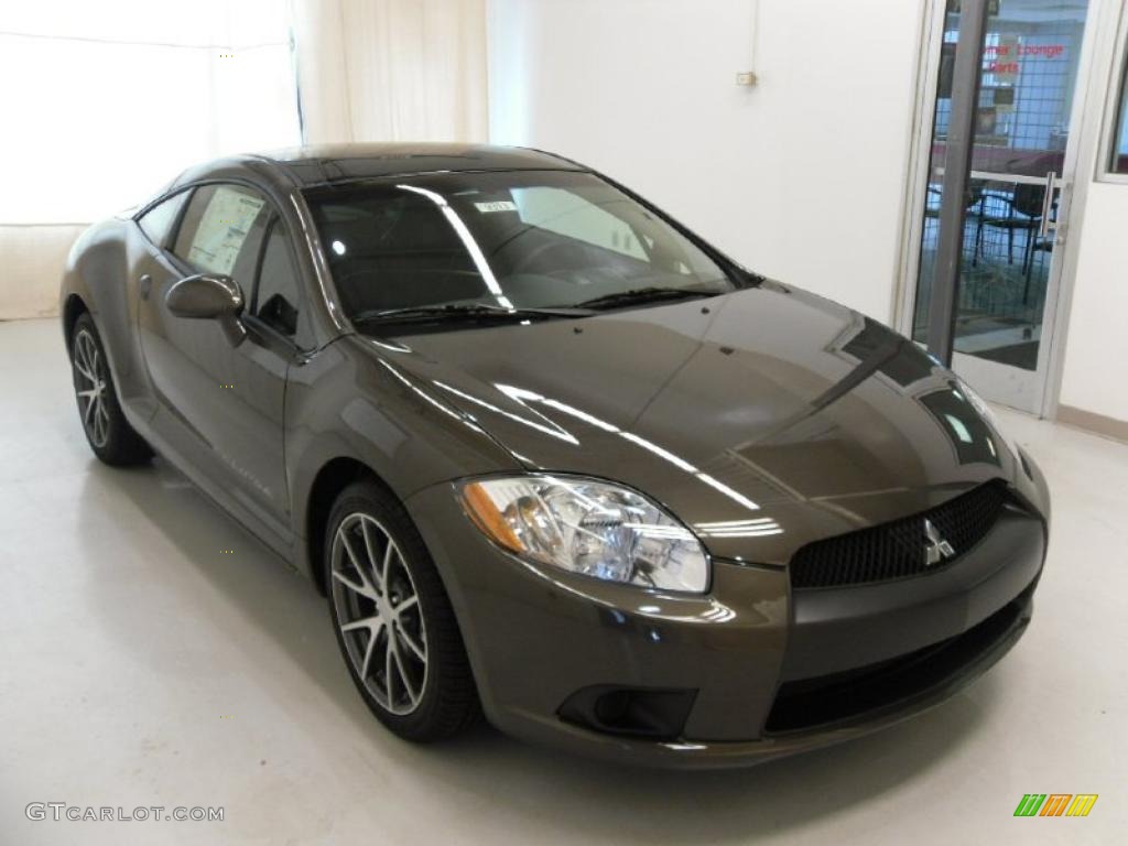 2011 Eclipse GS Coupe - Carbon Pearl / Dark Charcoal photo #5