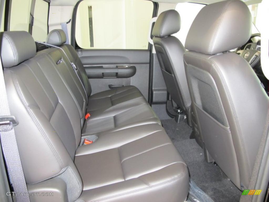 Ebony Interior 2011 GMC Sierra 1500 SLE Crew Cab Photo #37538232