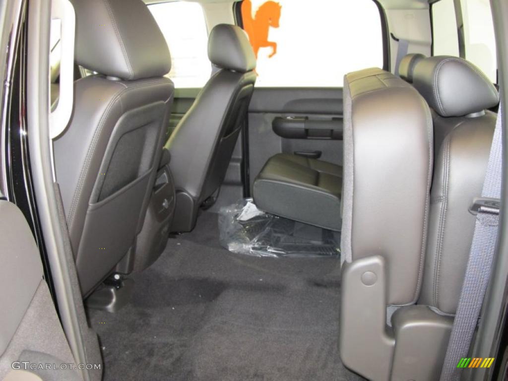Ebony Interior 2011 GMC Sierra 1500 SLE Crew Cab Photo #37538272