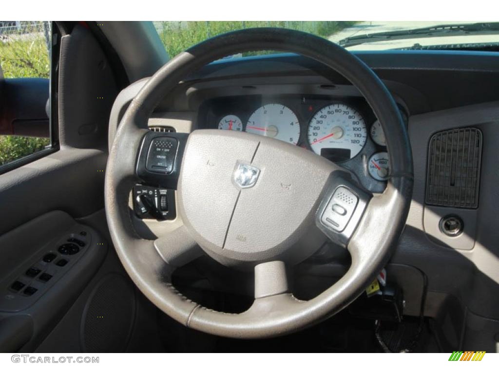 2005 Ram 2500 SLT Quad Cab 4x4 - Flame Red / Taupe photo #25