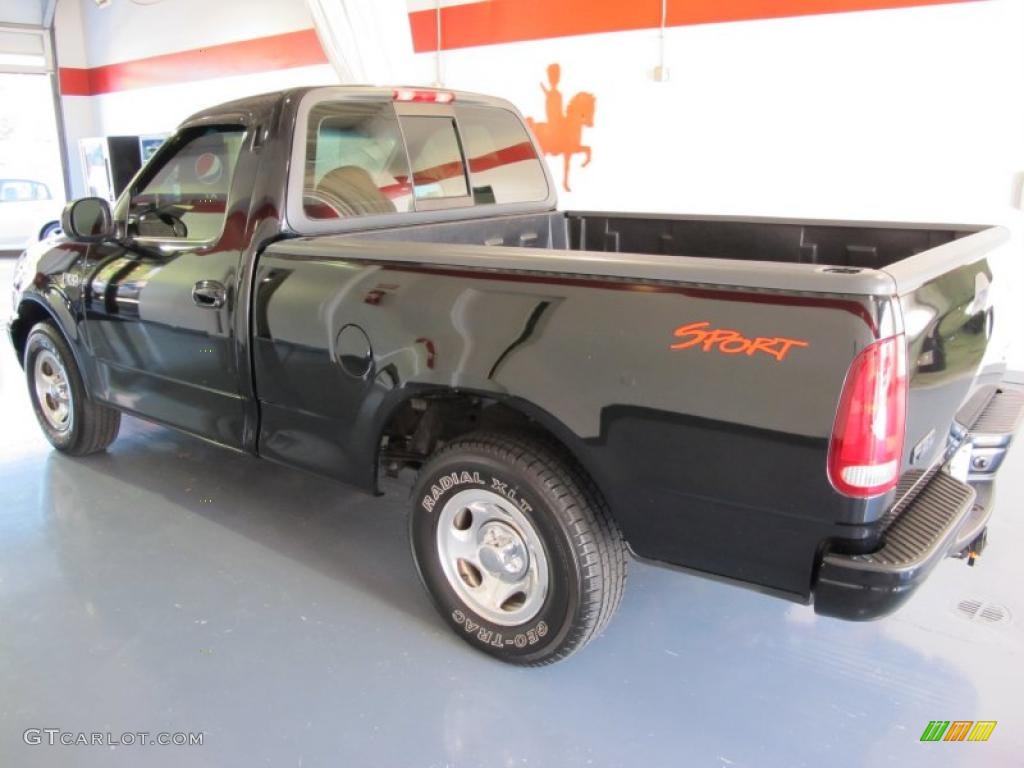 1999 F150 XL Regular Cab - Black / Medium Graphite photo #2