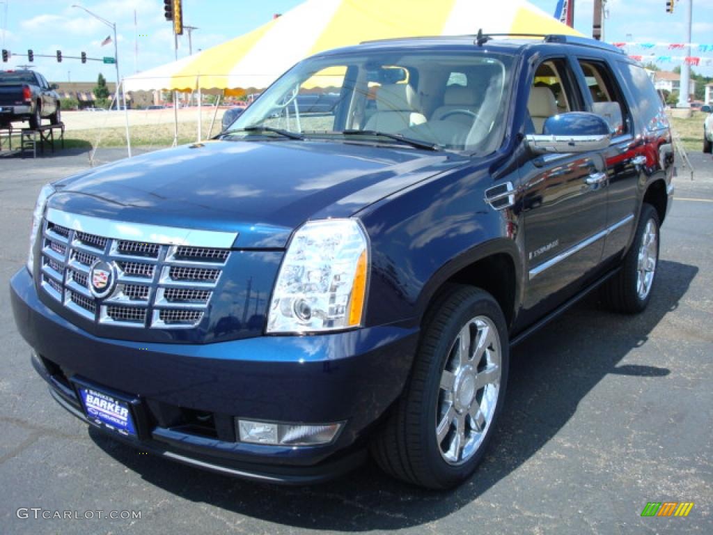 2008 Escalade AWD - Blue Chip / Light Cashmere photo #1