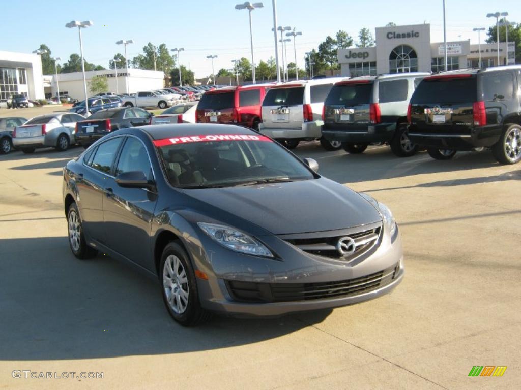 2009 MAZDA6 i Sport - Comet Gray Mica / Black photo #7