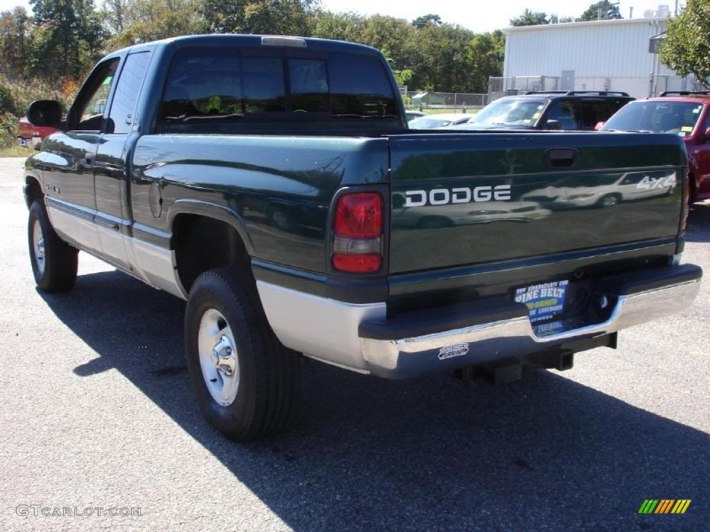 2001 Ram 1500 ST Club Cab 4x4 - Forest Green Pearl / Agate photo #6