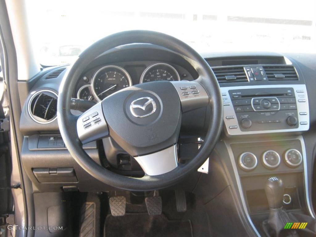 2009 MAZDA6 i Sport - Comet Gray Mica / Black photo #10