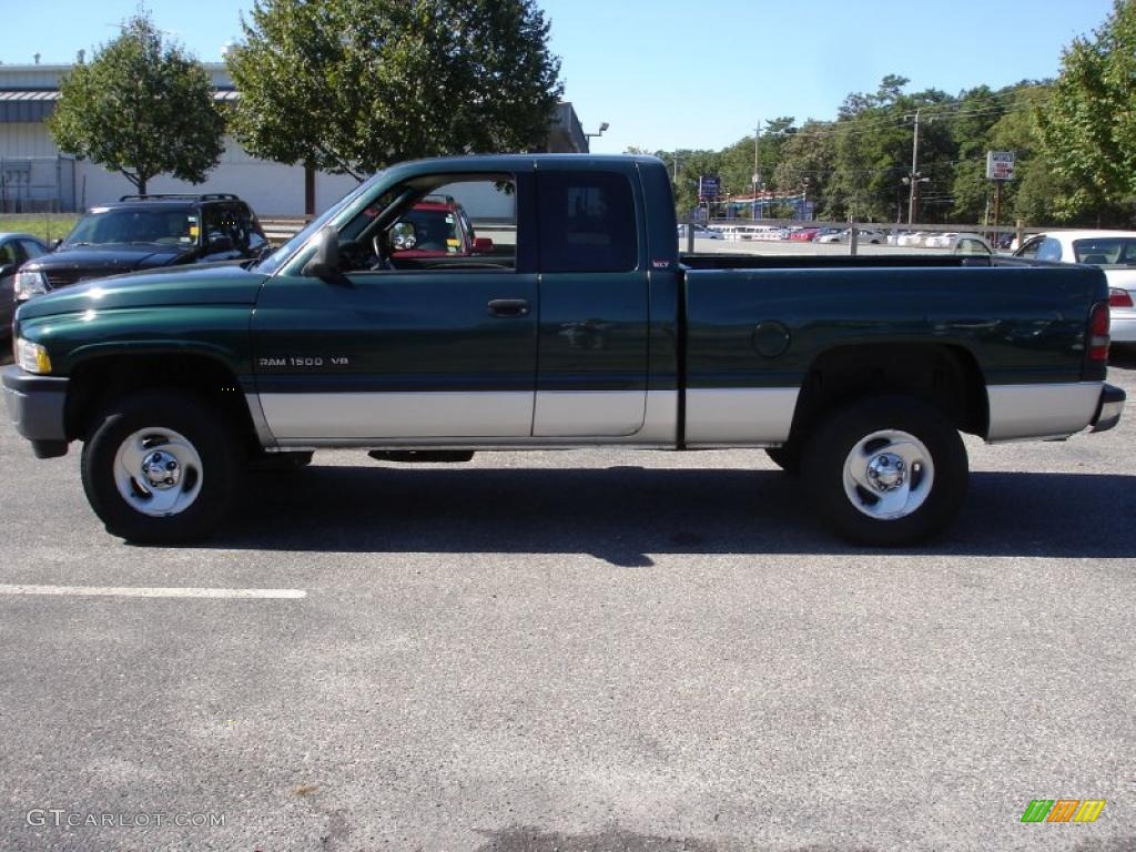 2001 Ram 1500 ST Club Cab 4x4 - Forest Green Pearl / Agate photo #9