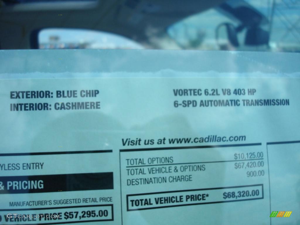 2008 Escalade AWD - Blue Chip / Light Cashmere photo #49