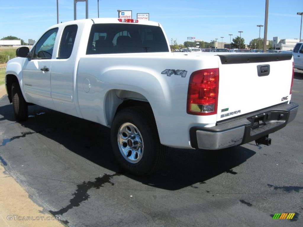 2011 Sierra 1500 Extended Cab 4x4 - Summit White / Dark Titanium photo #6