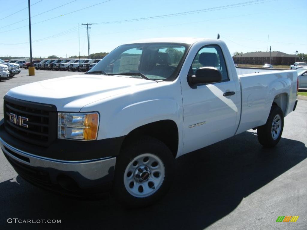 2011 Sierra 1500 Regular Cab - Summit White / Dark Titanium photo #1