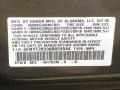 NH705M: Nimbus Gray Metallic 2008 Honda Pilot Special Edition Color Code