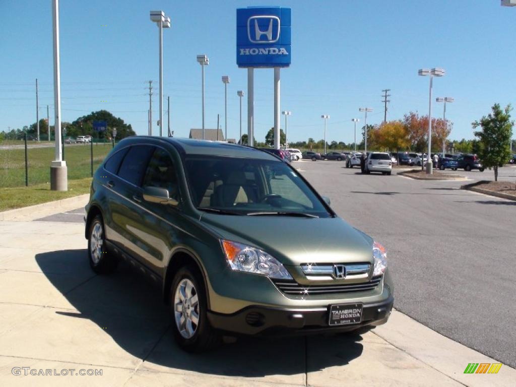 2008 CR-V EX-L - Green Tea Metallic / Ivory photo #2