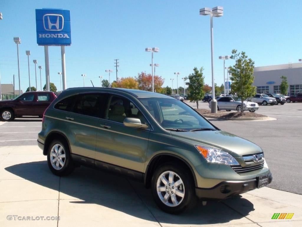 2008 CR-V EX-L - Green Tea Metallic / Ivory photo #3