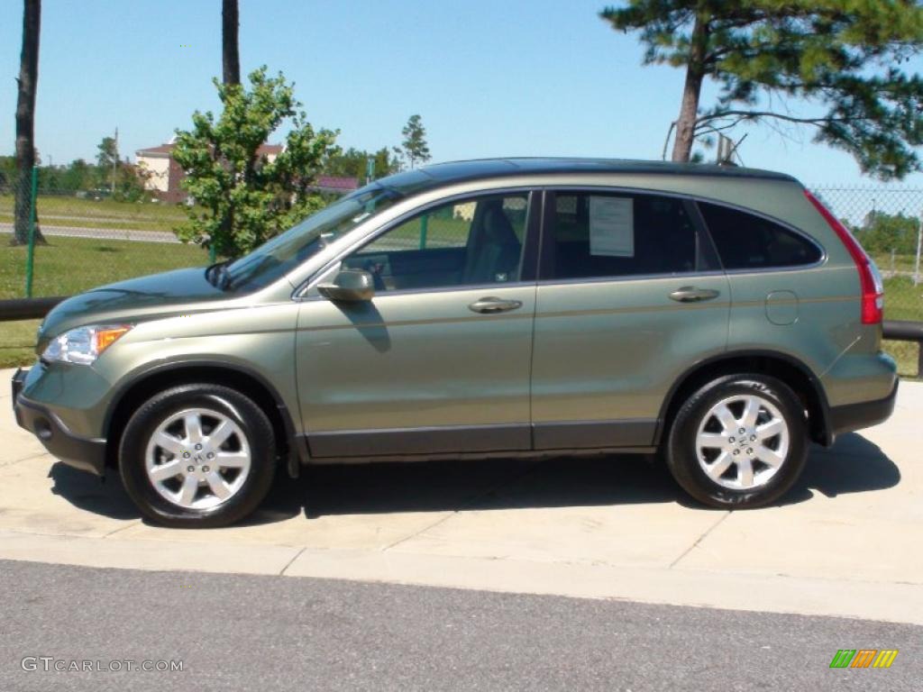 2008 CR-V EX-L - Green Tea Metallic / Ivory photo #10