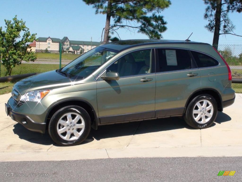 2008 CR-V EX-L - Green Tea Metallic / Ivory photo #11