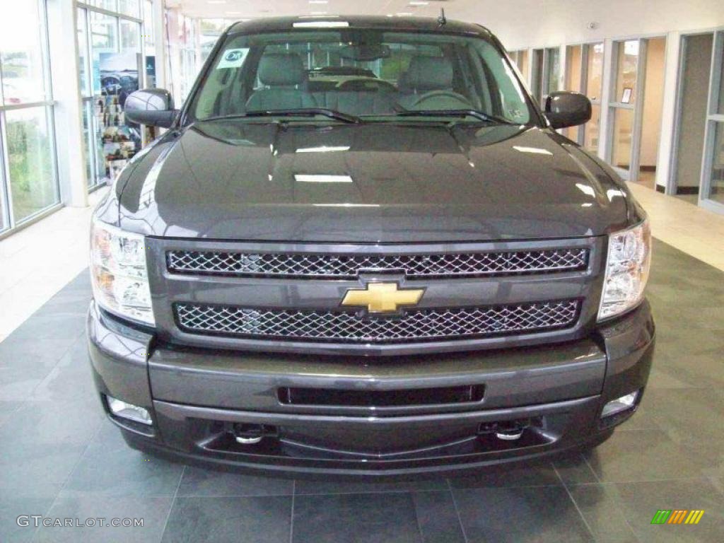 2011 Silverado 1500 LTZ Extended Cab 4x4 - Taupe Gray Metallic / Light Titanium/Dark Titanium photo #13