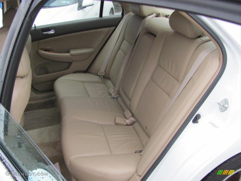 2003 Accord EX V6 Sedan - Taffeta White / Ivory photo #8