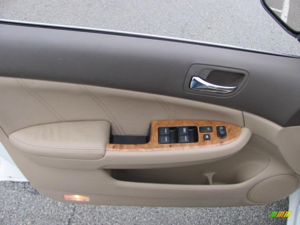 2003 Accord EX V6 Sedan - Taffeta White / Ivory photo #11