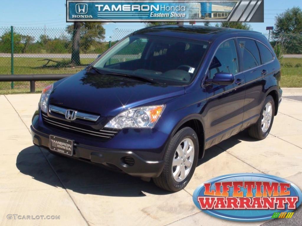 2007 CR-V EX-L - Royal Blue Pearl / Gray photo #1