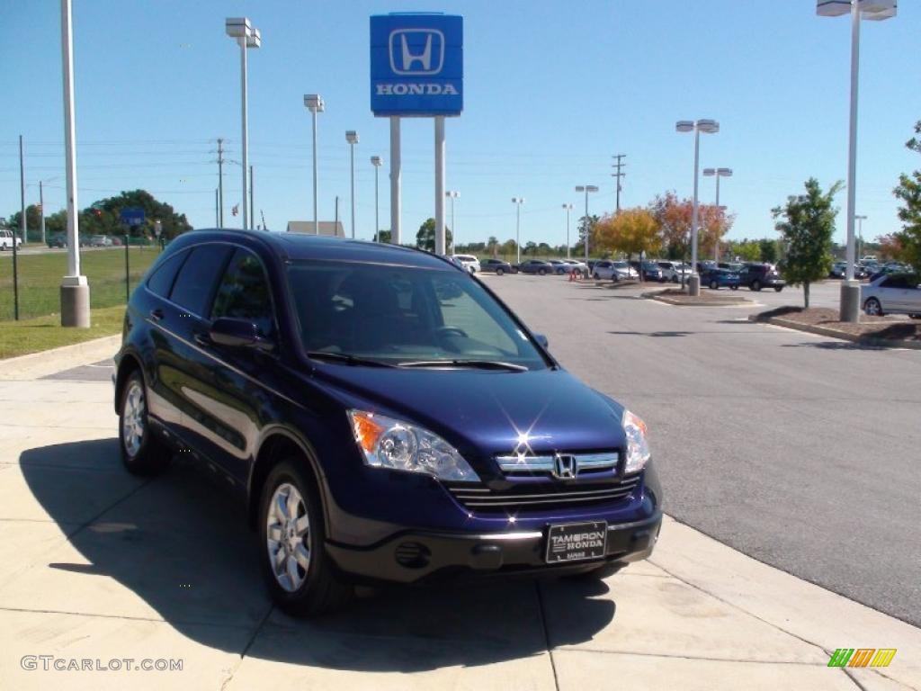 2007 CR-V EX-L - Royal Blue Pearl / Gray photo #2