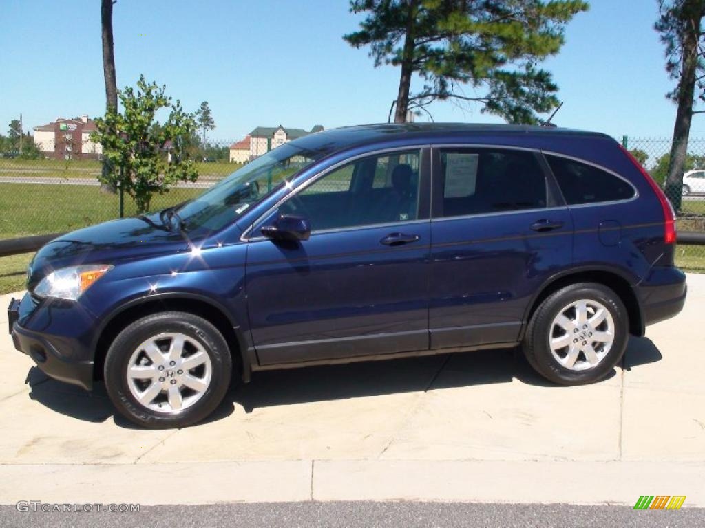 2007 CR-V EX-L - Royal Blue Pearl / Gray photo #9