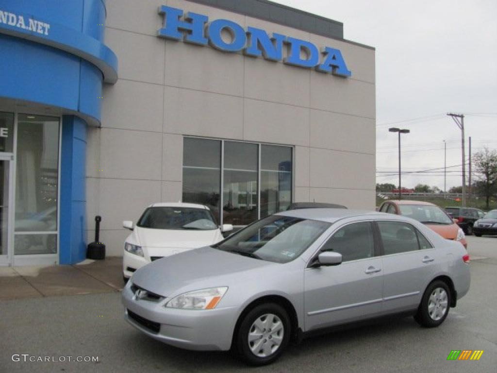 2003 Accord LX Sedan - Satin Silver Metallic / Gray photo #1