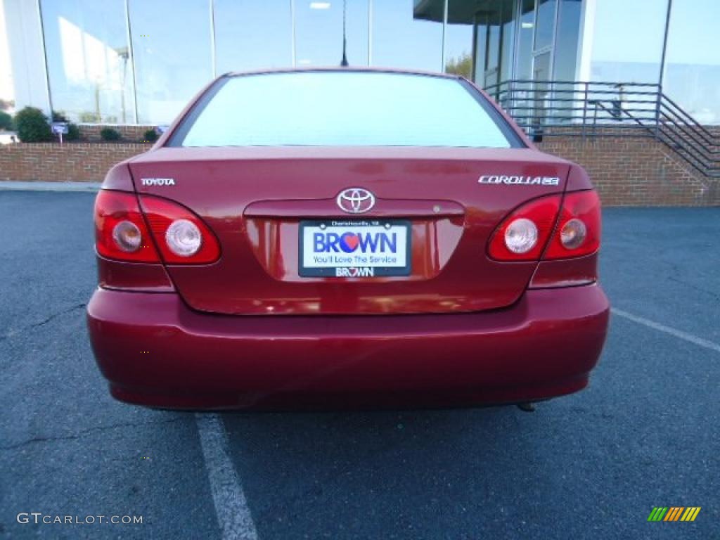 2008 Corolla CE - Barcelona Red / Stone photo #3