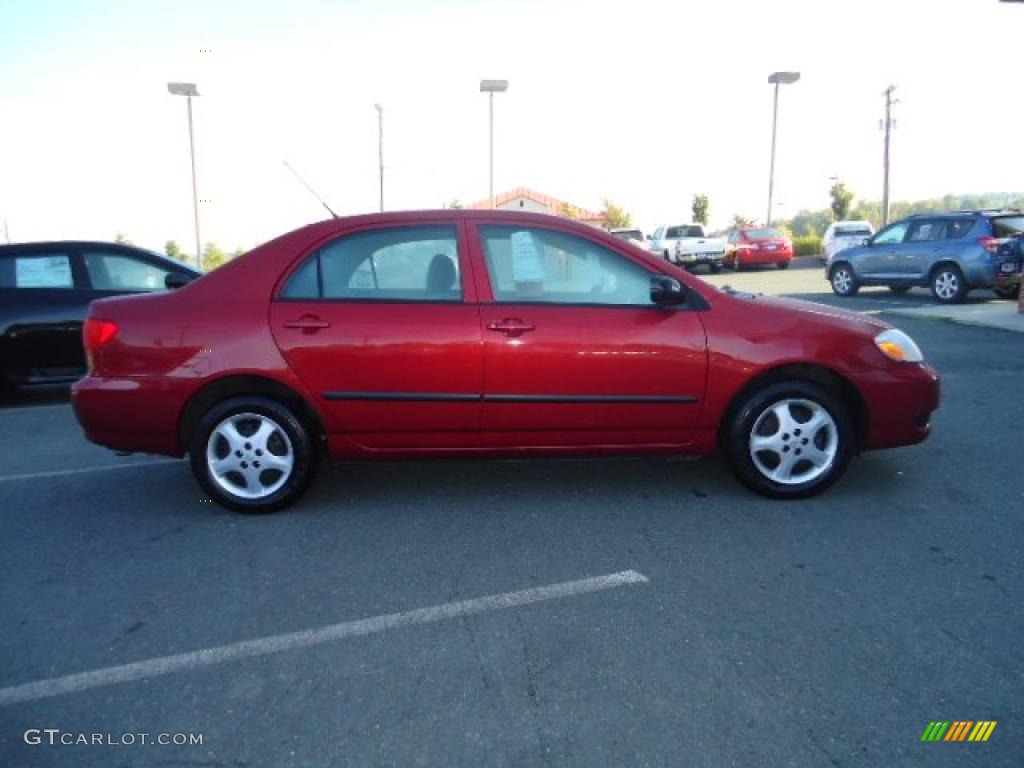 2008 Corolla CE - Barcelona Red / Stone photo #4