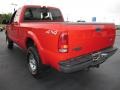 2002 Red Clearcoat Ford F250 Super Duty XLT SuperCab 4x4  photo #2