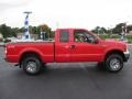 2002 Red Clearcoat Ford F250 Super Duty XLT SuperCab 4x4  photo #6