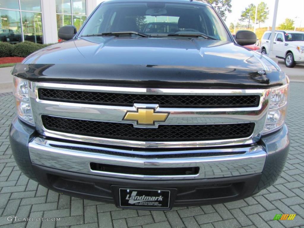 2009 Silverado 1500 Crew Cab - Blue Granite Metallic / Dark Titanium photo #8