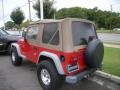 2002 Flame Red Jeep Wrangler X 4x4  photo #3
