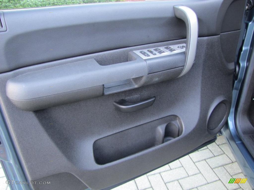 2009 Silverado 1500 Crew Cab - Blue Granite Metallic / Dark Titanium photo #11