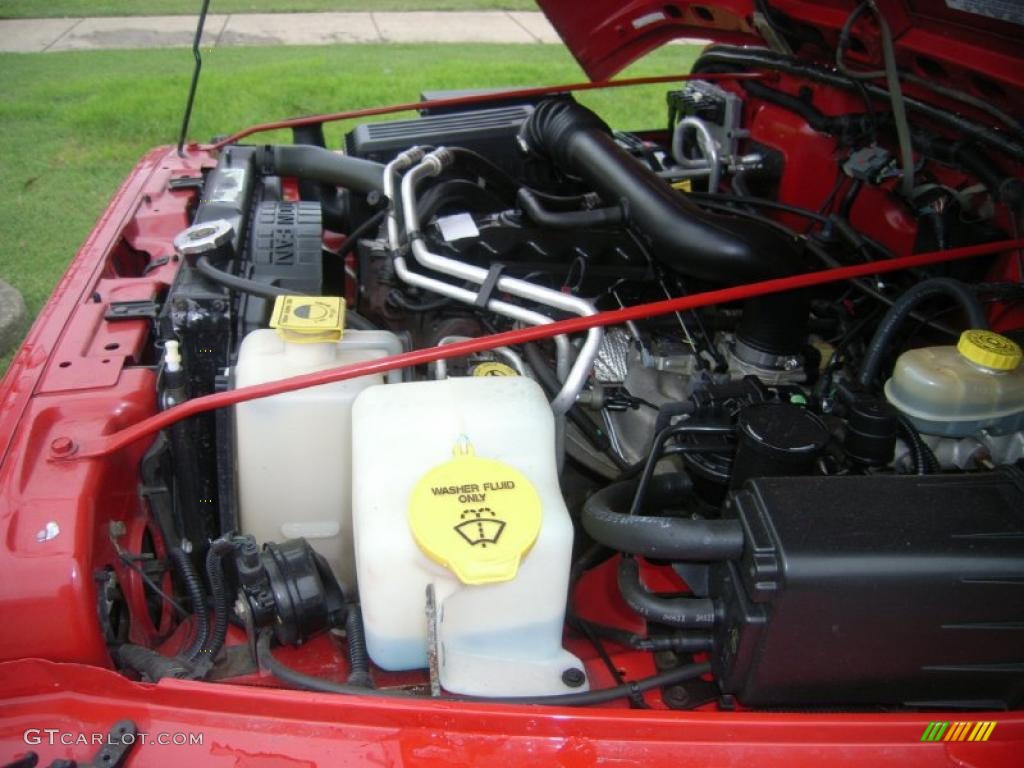 2002 Jeep Wrangler X 4x4 4.0 Liter OHV 12-Valve Inline 6 Cylinder Engine Photo #37556060