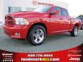 2010 Flame Red Dodge Ram 1500 Sport Quad Cab  photo #1